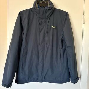 L.L. Bean Men Size M Sweater Fleece 3-in-1 Winter Jacket Navy Blue 501838